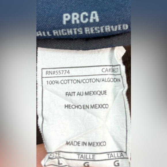 Wrangler Cowboy L Men’s Brown National Finals Rodeo Long Sleeve Shirt - Picture 6 of 8